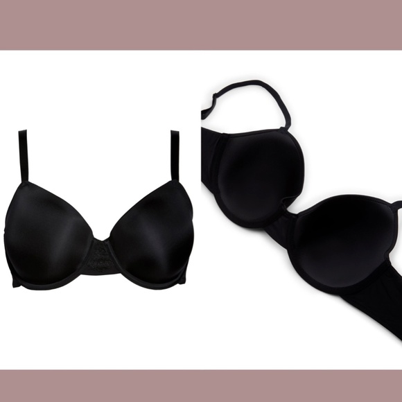 NWT Wacoal [ 32D US ] Lace Impression Underwire Contour‎ Bra Black - Picture 3 of 12